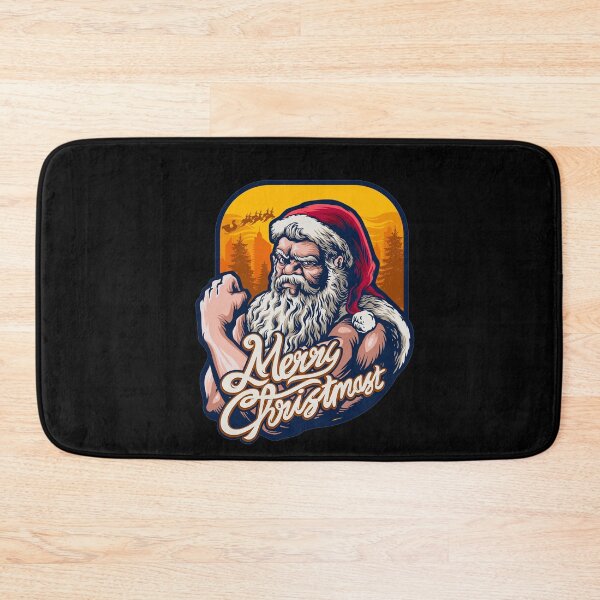 Item preview, Workout Santa Strong Badass Cool Muscle Funny Merry Christmas Santa Claus Vintage Background Gift designed and sold by MiscelChr.