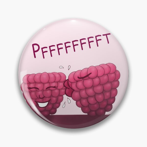 Item preview, Raspberry Kiss, funny cartoon characters with black background designed and sold by Crystal Raymond.