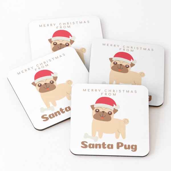 Item preview, Merry Christmas From Santa Pug designed and sold by Oh-Marsha.