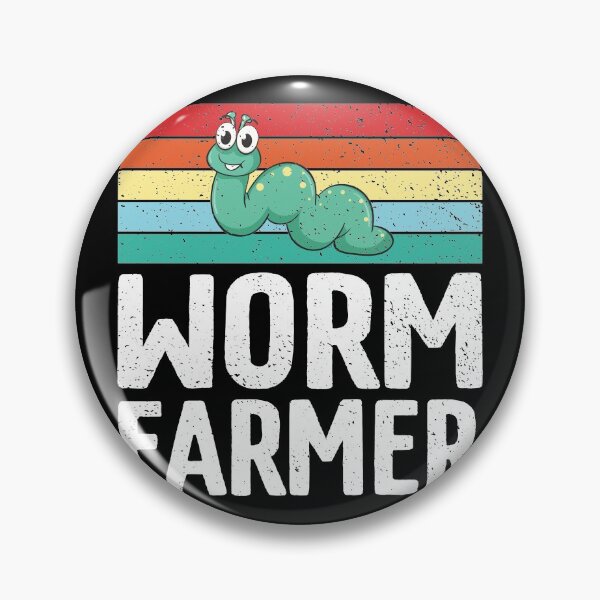 Item preview, Funny Retro Vintage Worm Farmer designed and sold by jcorres.