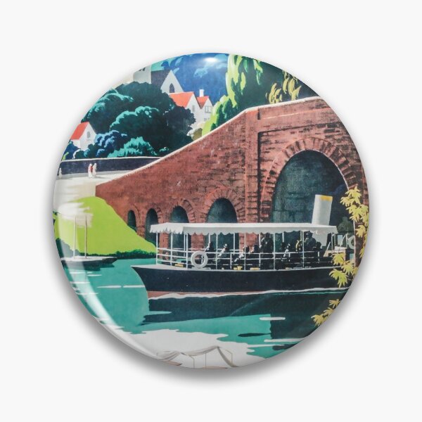 Artikelvorschau, retro Glorious Thames entworfen und verkauft von CorasPosters.