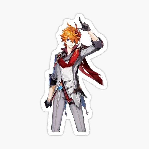 Item preview, Tartaglia Childe Genshin Impact Character Sticker designed and sold by ramster17.