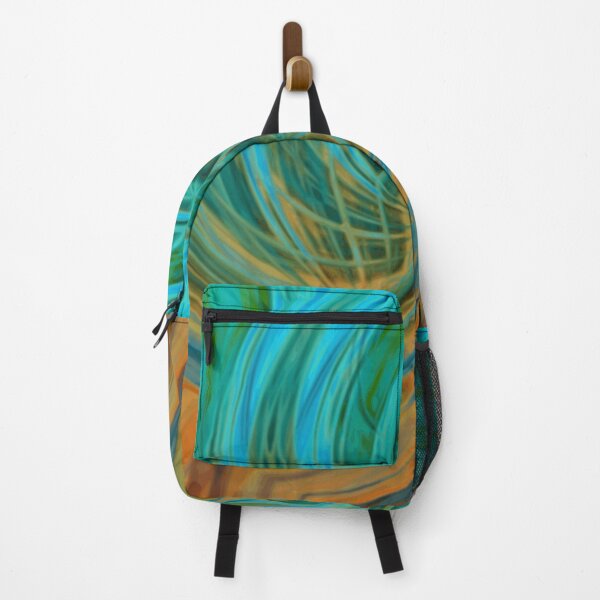 Item preview, Guava Juice - turquoise orange brown circle line pattern designed and sold by JaycraveDesigns.
