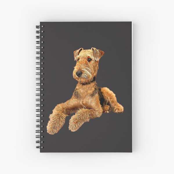 Airedale Terrier A5 Black Note Book Dog Journal Vet Father Mothers Useful Gift 