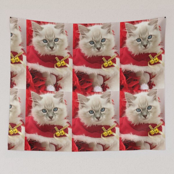 Item preview, Ragdoll kitten Christmas  designed and sold by Fluffycat2020.