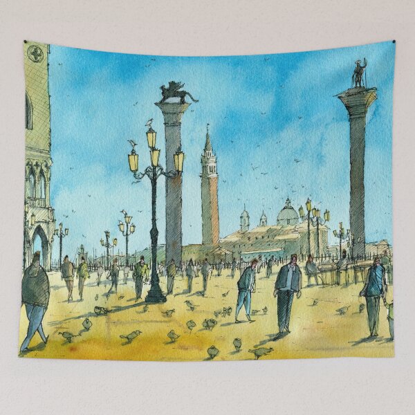 Item preview, Piazza San Marco - St Mark's Square Venice designed and sold by darrenyeoart.