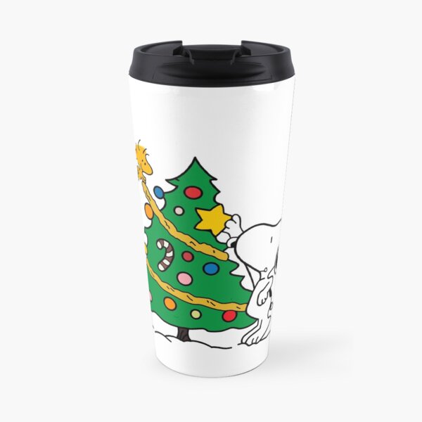 Navidad Snoopy Taza de viaje