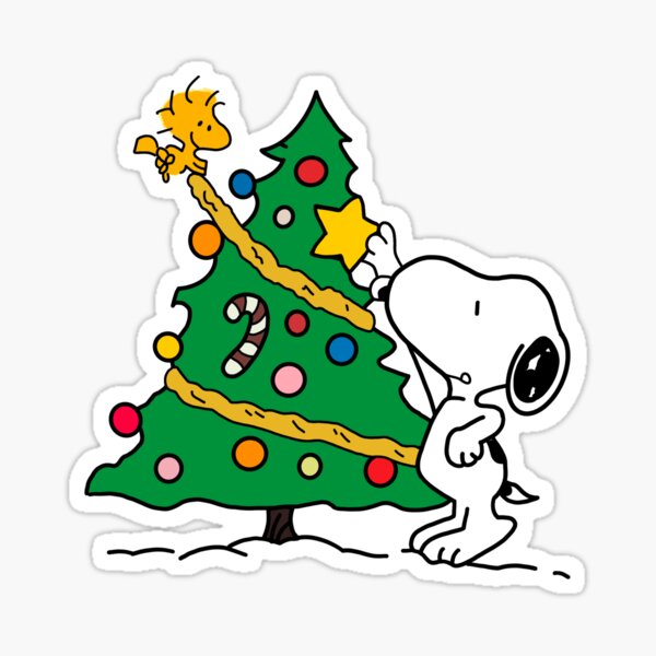 Christmas Snoopy Sticker