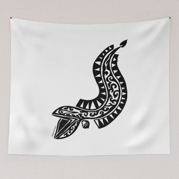 Item preview, Gulper Eel Tribal Design  designed and sold by KitayamaDesigns.