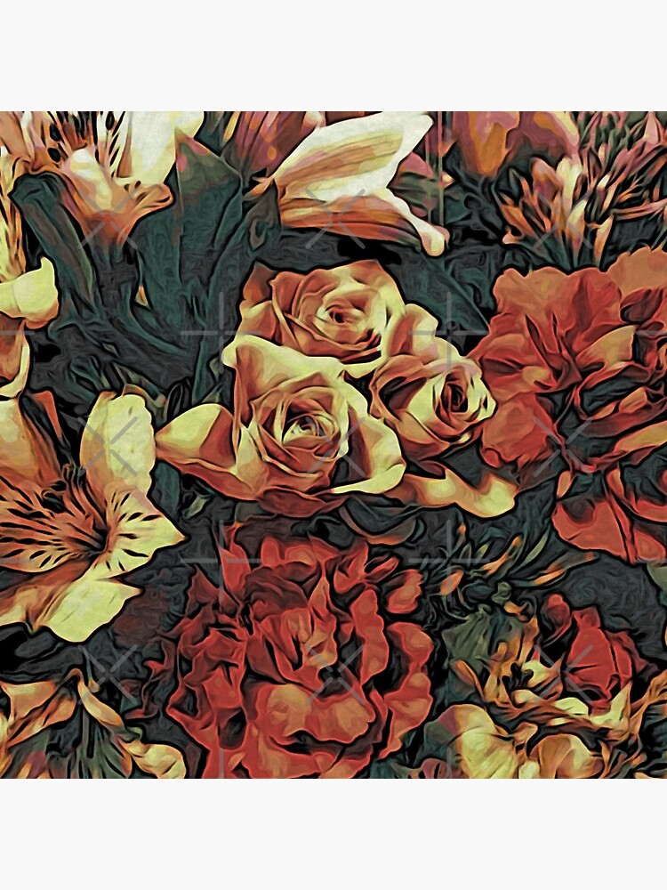 Floral Gift Idea - Vintage Bouquet by OneDayArt