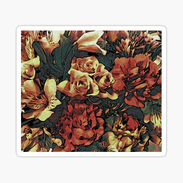 Floral Gift Idea - Vintage Bouquet Sticker