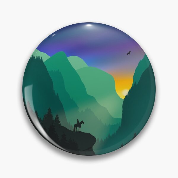 Item preview, Colourful Mountain Sunset  designed and sold by RainyDayArts.