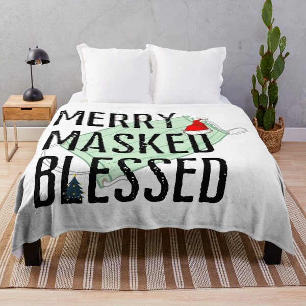 Item preview, Quarantine Christmas Merry Masked & Blessed   designed and sold by Drnksuzys.