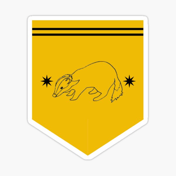Bandera Loyal Huffle Badger Pegatina