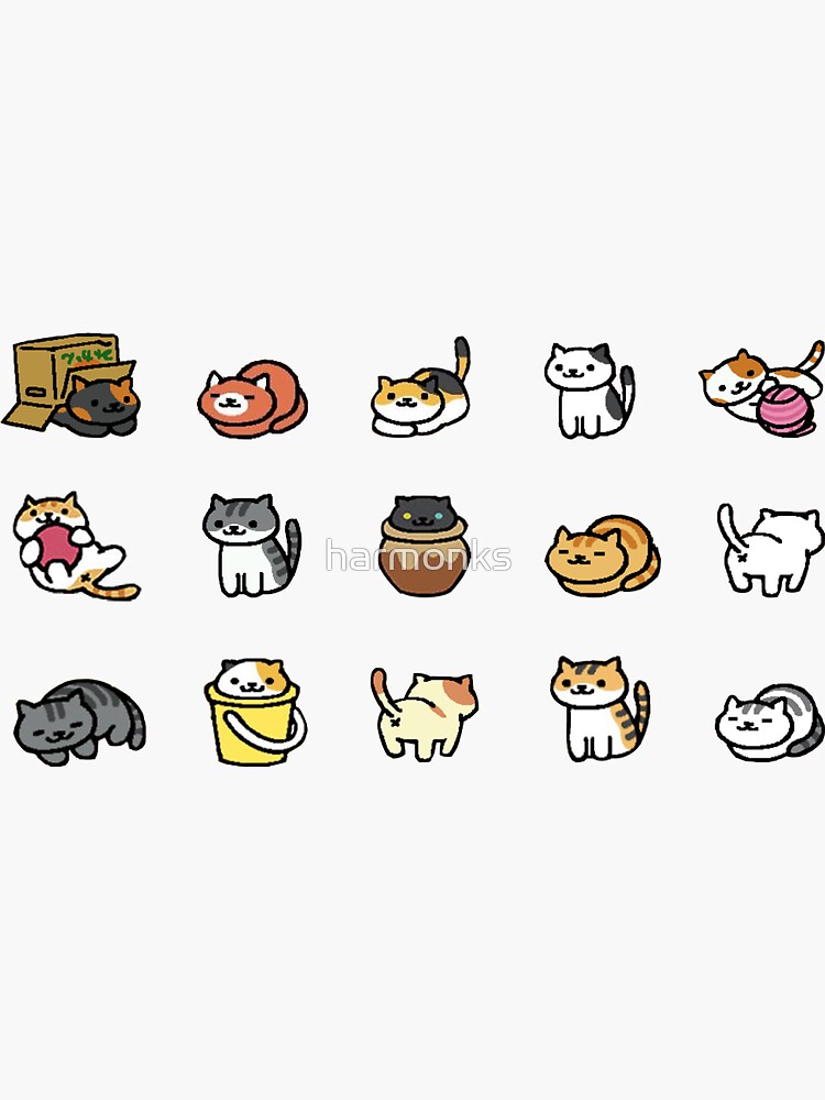 Neko Atsume Sticker for Sale by harmonks