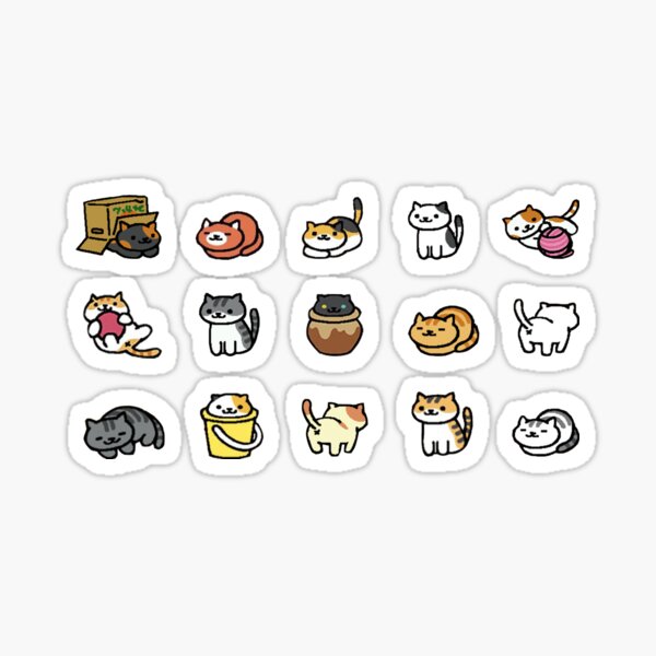 Cat Laptop Stickers for Sale