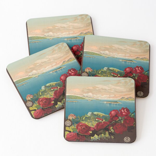 Item preview, retro Lake Maggiore designed and sold by CorasPosters.