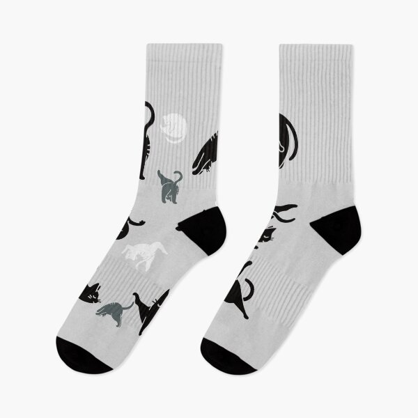 Item preview, CATS EVERYWHERE Black gray white cat gift, funny cats designed and sold by mlnana.