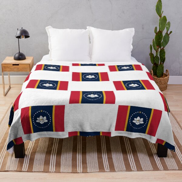 Item preview, Mississippi New State Flag with Magnolia Flower designed and sold by Shellbelle44.