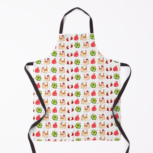 Item preview, Christmas pattern, naughty grumpy kawaii cat designed and sold by SpicyCherrys.
