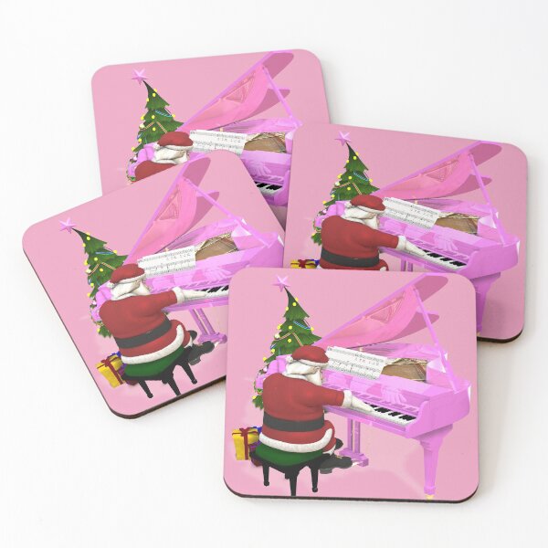 Item preview, Santa Plays Pink Grand Piano designed and sold by Mythos57.