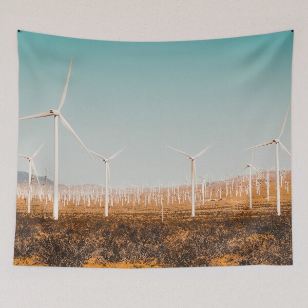 Item preview, Wind turbine in the desert at Kern County California USA designed and sold by Mrvell.