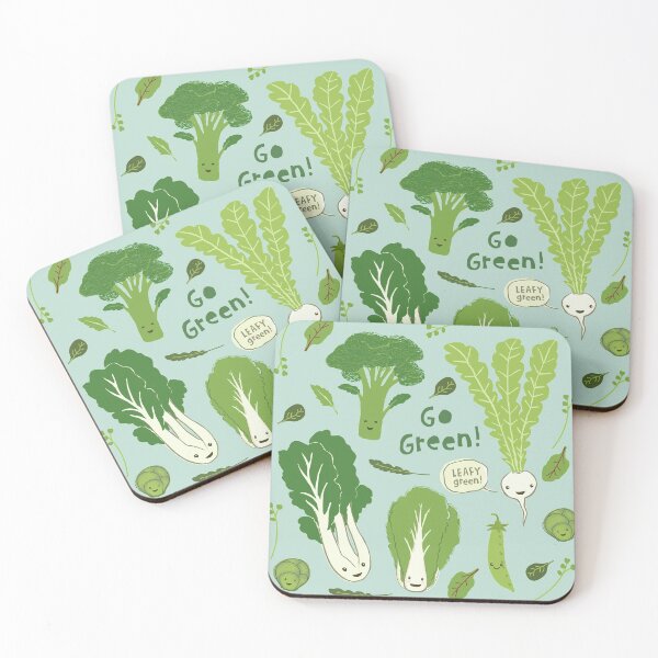 Item preview, Go Green! (Leafy Green!) Happy Garden Vegetables designed and sold by Jenn Inashvili.