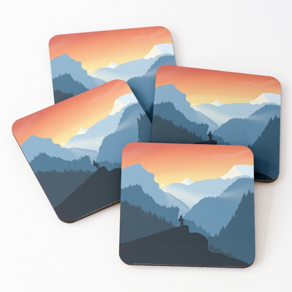 Item preview, Sunrise Hike in the Mountains designed and sold by RainyDayArts.