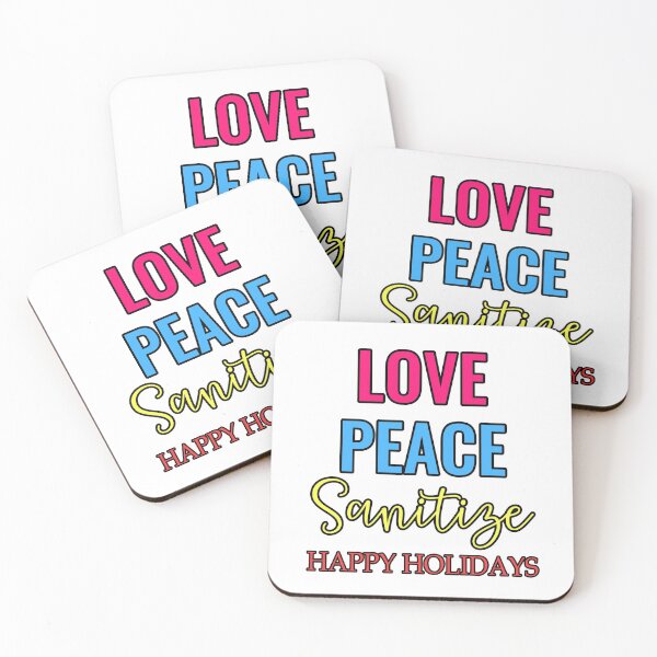 Item preview, Love Peace Sanitize- Christmas in Quarantine designed and sold by younghopes.