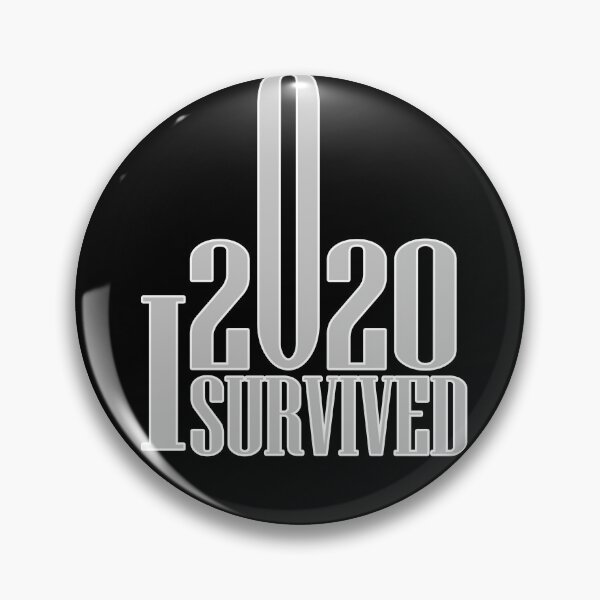 Item preview, I survived 2020 (Grey White Outlined Text) designed and sold by carllaev.