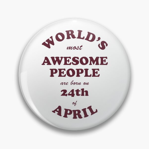 Item preview, Awesome People are born on 24th of April designed and sold by beloknet.