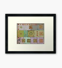 Bullseye Quilt Framed Print