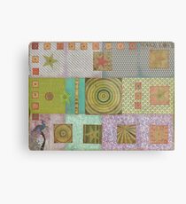 Bullseye Quilt Metal Print