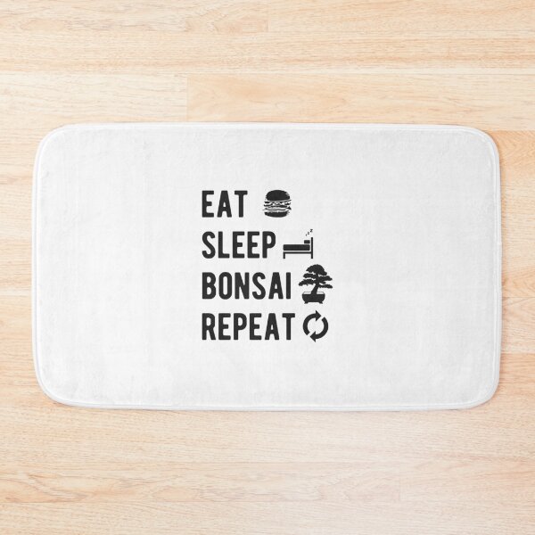 Item preview, Funny Bonsai Planting Quote Eat Sleep Bonsaitree  designed and sold by haselshirt.