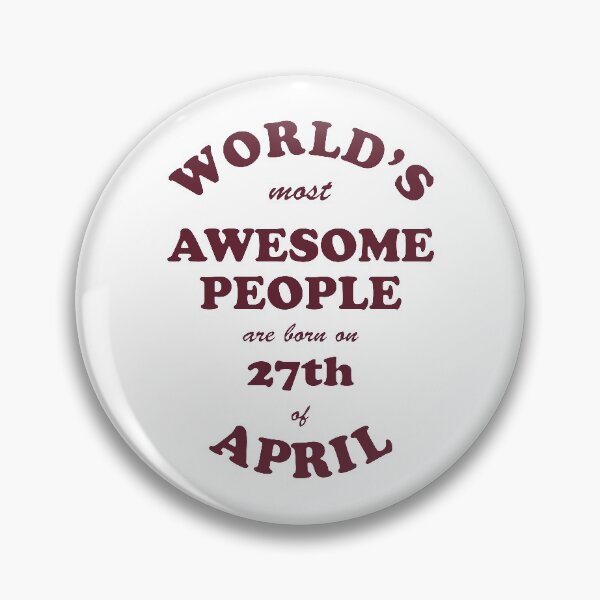 Item preview, Awesome People are born on 27th of April designed and sold by beloknet.