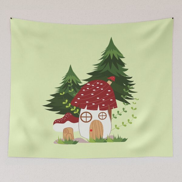 Item preview, The Mushroom House designed and sold by sasumiworld.