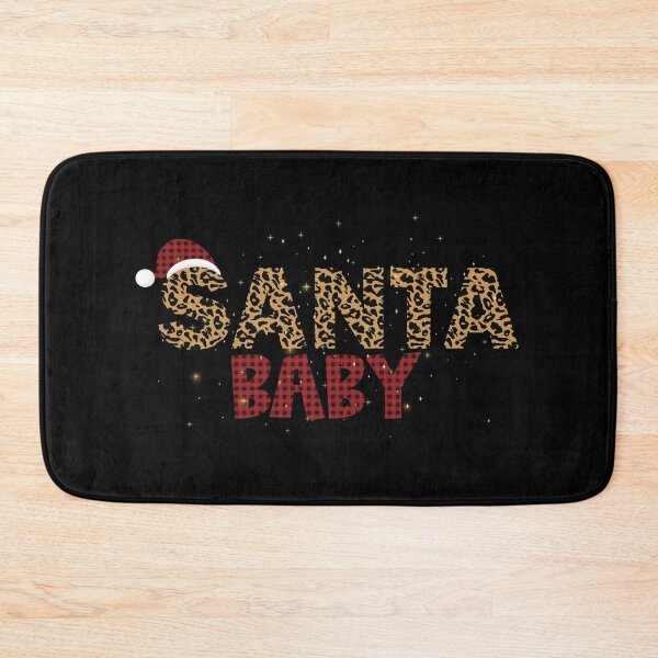 Item preview, Santa Baby in Leopard Print and Red and Black Buffalo Plaid designed and sold by Jennifer Church.