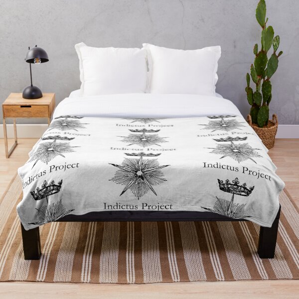 MONSTRANT REGIBUS ASTRA VIAM with large text Throw Blanket