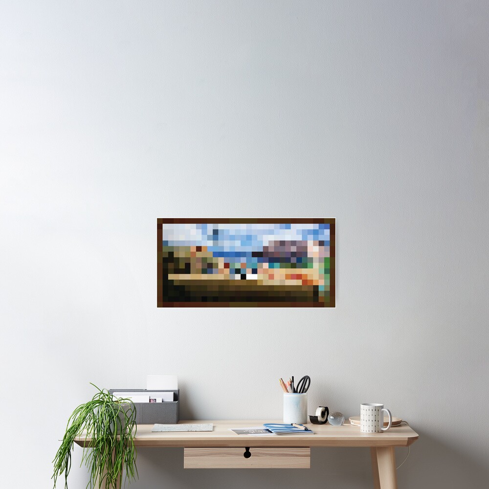 "Minecraft Painting The Pool" Poster for Sale by Redbubble