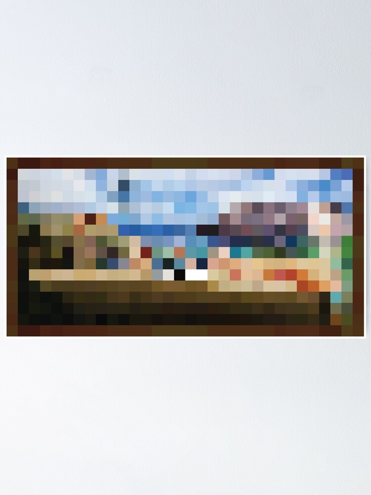 "Minecraft Painting The Pool" Poster for Sale by Redbubble