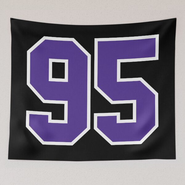Item preview, Ninety-Five Purple Jersey Number Sports 95 designed and sold by HelloFromAja.