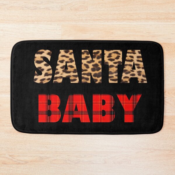 Item preview, Santa Baby in Leopard Print and Red and Black Plaid designed and sold by Jennifer Church.