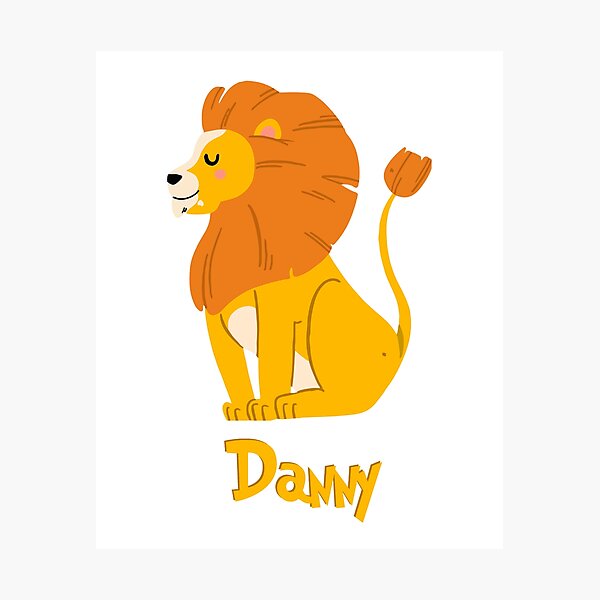 Item preview, Danny Lion Baby Boy Wild Animal Name designed and sold by HelloFromAja.