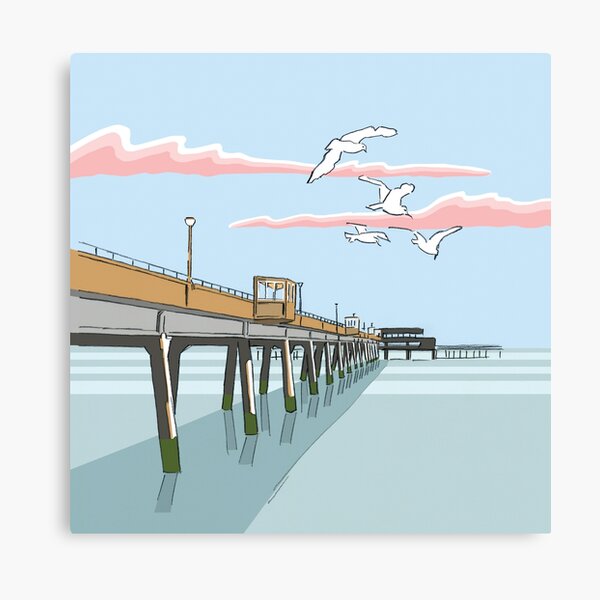 Deal Seafront Pier, Kent England UK Canvas Print