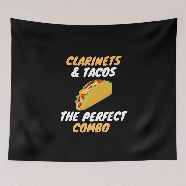 Item preview, clarinet taco lover designed and sold by SnowballStep.