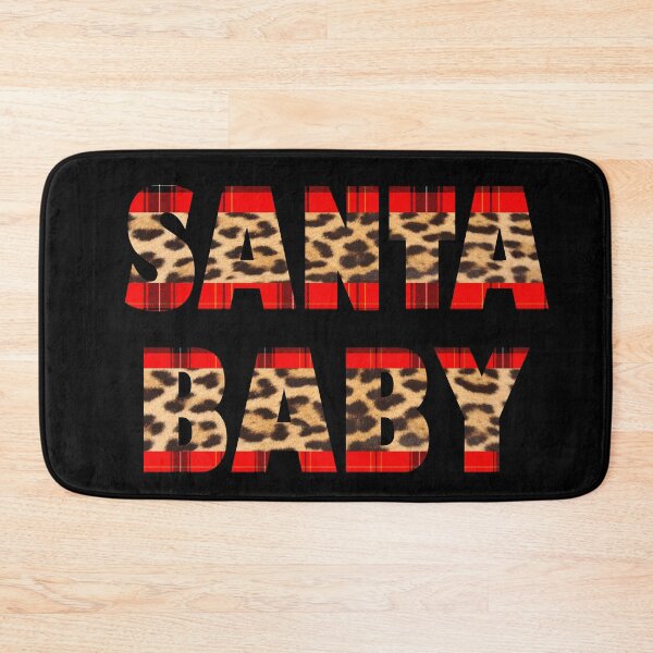 Item preview, Santa Baby in Leopard Print and Red and Black Plaid designed and sold by Jennifer Church.