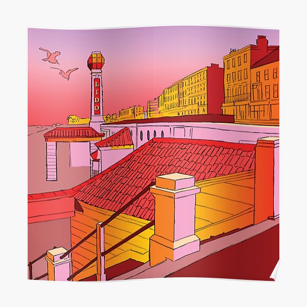 The Lido Cliftonville Margate Thanet Seaside, Kent UK Poster