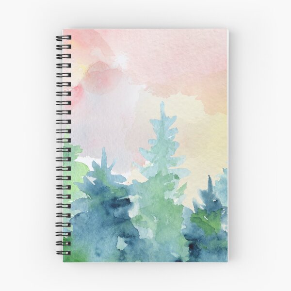Item preview, Pine Trees under Pink Sunset designed and sold by adortopia.