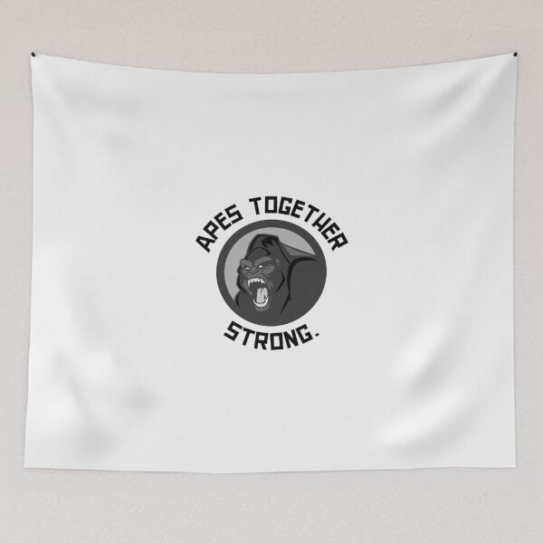 Item preview, Apes Together Strong Angry Gorilla Roaring Funny Meme designed and sold by Branto-clothing.