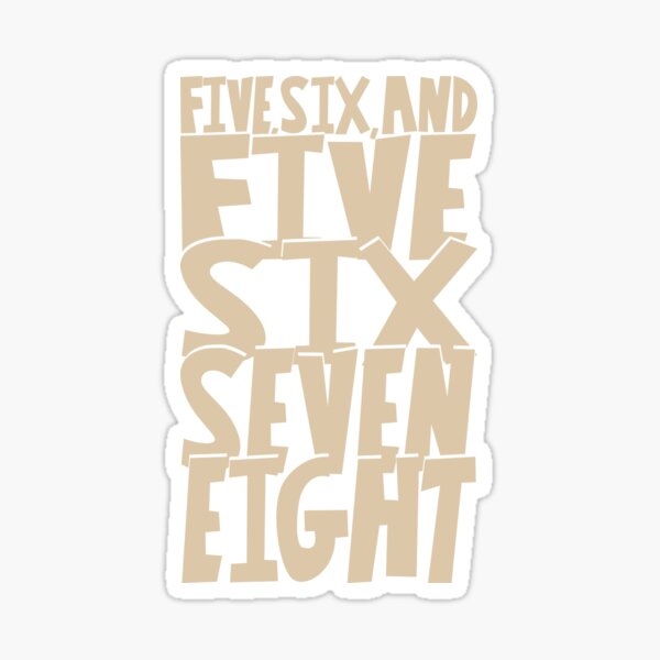 Item preview, Big five, six, seven, eight! Counting Swing dance designed and sold by Charlie Capotorto.